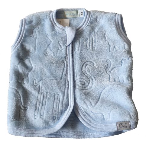 Wikids mellény #wellsoft #74 #világoskék állatos