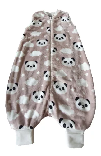 Wikids Tipegő hálózsák wellsoft 2 rétegű ujjatlan 74-80 mogyoró panda