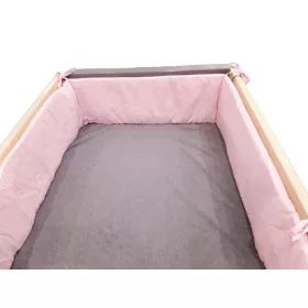 Wikids Ágyrácsvédőpánt vászon 420 cm rózsaszín