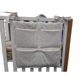  Wikids Zsebes tároló - Vászon - fehér-mogyi csillagos