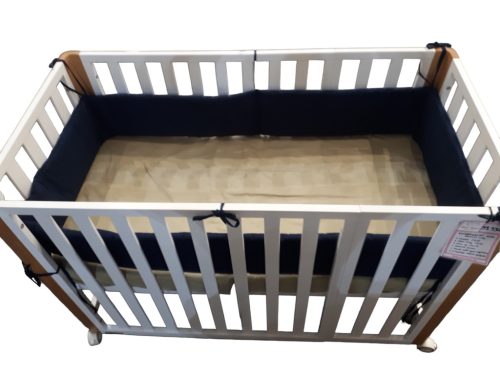 Wikids Ágyrácsvédőpánt vászon 420 cm sötétkék