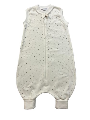 Wikids Hálózsák tipegő pamut 1 rétegű #80-86 bézs-szürke apró csillagos