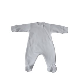   Wikids pamut hosszú ujjú cipzáras lyukacsos rugi #62 fehér