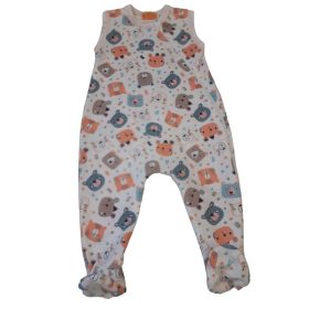   Wikids pamut ujjatlan cipzáras rugi #44 coral-mogyi-türkiz pöttyös macis