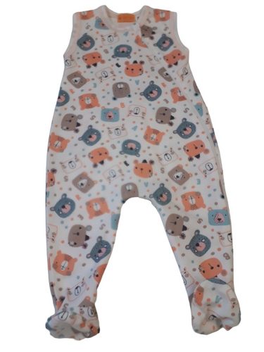 Wikids pamut ujjatlan cipzáras rugi #44 coral-mogyi-türkiz pöttyös macis