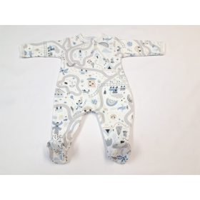   Wikids pamut hosszú ujjú cipzáras #50 rugi Tesz-vesz szürke-mogyoró-világoskék