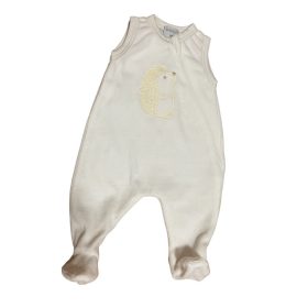   Wikids plüss ujjatlan cipzáras rugi #56 hímzett törtfehér sünis