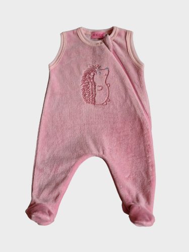 Wikids plüss ujjatlan cipzáras rugi #56 hímzett mályva sünis