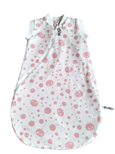 Wikids Hálózsák #pamut #ujjatlan #2 rétegű #80-86 #púder szörnyecske