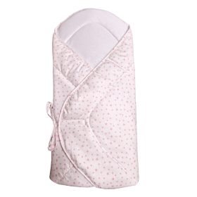 Wikids Pólya pamutvászon fehér-rózsa csillagos