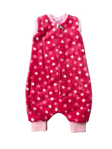 Wikids Hálózsák tipegő #wellsoft-polár #2 rétegű #74-80 #pink-rózsa csillagos