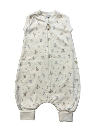 Wikids Hálózsák tipegő #pamut #2 rétegű #74-80 #bézs-szürke nyuszis