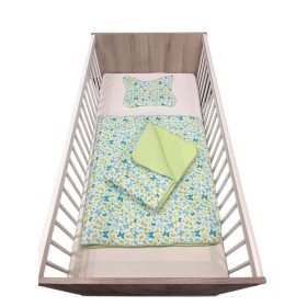 Wikids 3 részes ágyneműgarnitúra - pillangós menta