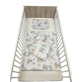   Wikids 3 részes ágyneműgarnitúra - hintázó bébi állatok