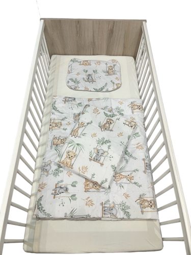 Wikids 3 részes ágyneműgarnitúra - hintázó bébi állatok