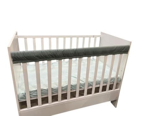 Wikids textil rágásvédő tépőzáras #140 cm olivazöld