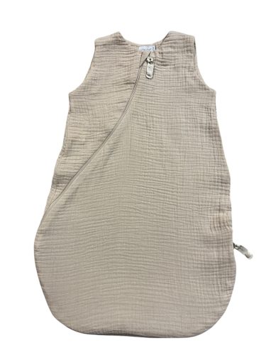 Wikids pamut hálózsák ujjatlan 1 rétegű - pelenka anyag #62-68 bézs