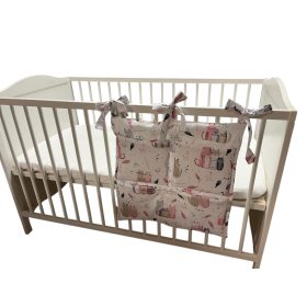  Wikids Zsebes tároló - Vászon - mályva-bézs cicás