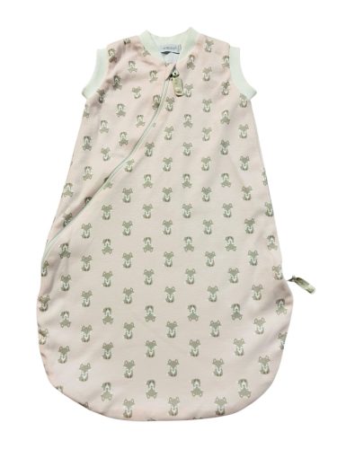 Wikids pamut hálózsák 2 rétegű ujjatlan #56-62 púder-bézs rókás