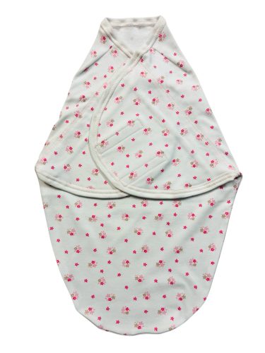 Wikids pocaklakó pamut pólya 1 rétegű #rózsa-bézs apró virágos