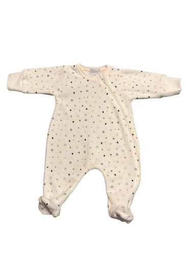 Wikids plüss hosszú ujjú rugi cipzáras #50 apró szíves