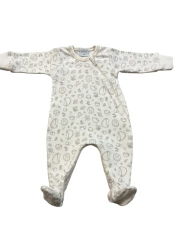 Wikids pamut hosszú ujjú cipzáras rugi #50 mogyi sünis