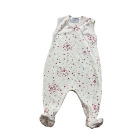   Wikids pamut ujjatlan cipzáras rugi #56 rózsa-mályva apró virágos