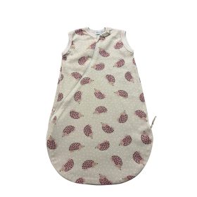   Wikids pamut hálózsák 2 rétegű ujjatlan #56-62 bézs-mályva pöttyös sünis