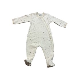   Wikids plüss hosszú ujjú rugi #68 bézs-szürke apró csillagos