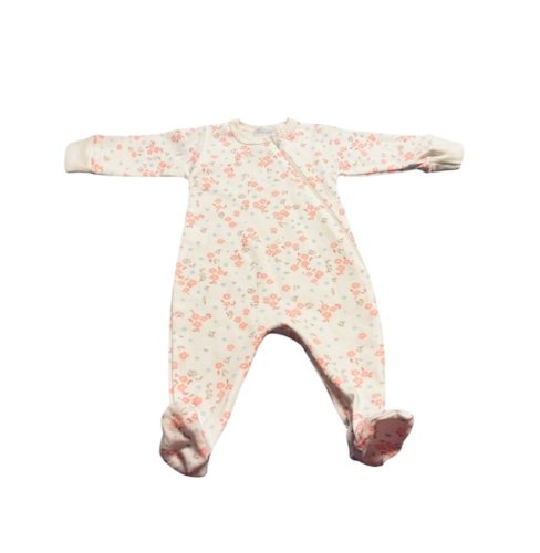 Wikids Rugi pamut hosszú ujjú #56 coral-türkiz apró virágos