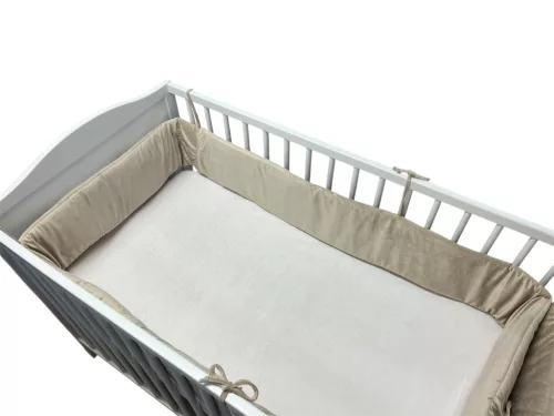 Wikids Ágyrácsvédőpánt velvet 420 cm bézs velvet