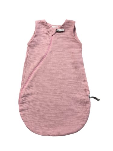 Wikids pamut hálózsák 1 rétegű ujjatlan pelenka anyag 62-68 rózsaszín