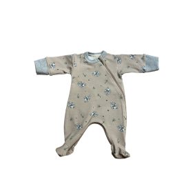   Wikids pamut hosszú ujjú rugi #56 mogyi-szürke elefántos pálmafás