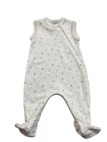 Wikids pamut rugi ujjatlan #50 bézs-szürke apró csillagos