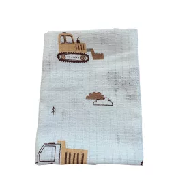 Wikids Takaró pelenka anyagú 80x90 mogyoró járműves