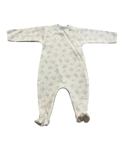Wikids pamut rugi hosszú ujjú cipzáras #50 türkiz baby labdás állatok