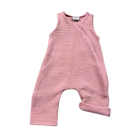   Wikids pamut rugi ujjatlan pelenka anyag cipzáras #68 rózsaszín