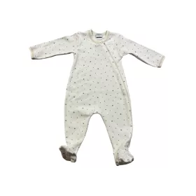   Wikids pamut rugi hosszú ujjú cippzáros #62 bézs-szürke apró csillagos