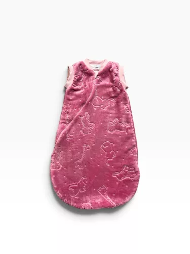 Wikids wellsoft hálózsák 2 rétegű ujjatlan #62-68 mályva állatos