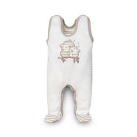   Kenguru Gold Rugi plüss ujjatlan patentos #62 mogyoró-csíkos Bagoly #1014