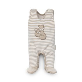   Kenguru Gold Rugi plüss ujjatlan patentos #62 mogyoró-csíkos Róka #1034