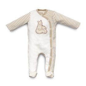   Kenguru Gold Rugi plüss hosszúujjú patentos #56 mogyoró-csíkos Róka #1053