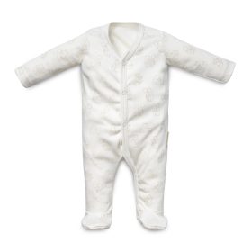   Kenguru Gold Rugi pamut organikus hosszúujjú patentos #62 #állat-mintás Ekrü #1114