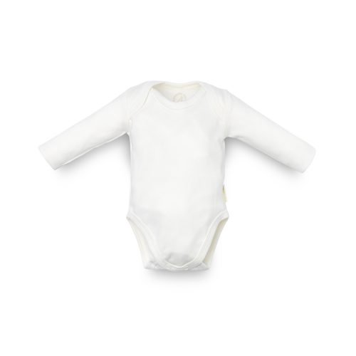 Kenguru Gold Body pamut organikus hosszúujjú békanyakú #50-56 #Ekrü #1273