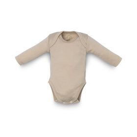   Kenguru Gold Body pamut organikus hosszúujjú békanyakú #50-56 #Mogyoró #1283