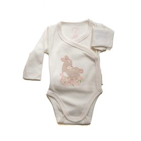   Kenguru Gold pamut békanyakú Body #50-56 #Ecrü őzike #1643