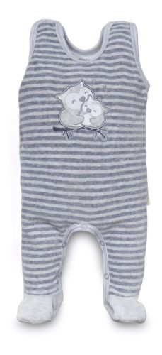 Kenguru Gold Rugi plüss patentos #56 #Melange szürke csíkos baglyos #2013