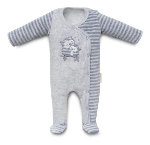 Kenguru Gold Rugi plüss oldalt patentos #62 #Melange szürke csíkos bagoly #2044