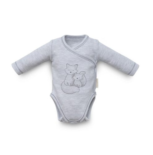 Kenguru Gold Body pamut hu #50-56 #Melange szürke róka #2153