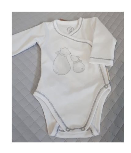 Kenguru Gold Body pamut áthajtós #50-56 #Fehér jeges macis #2353